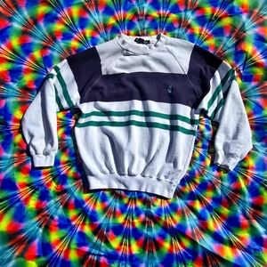 Vintage 90s Nautica Sweatshirt Adult Medium Pullover Sweater Boat Sewn Logo Mens